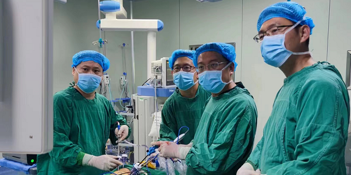 东营区人民医院泌尿外科实施一例腹腔镜下膀胱癌根治术+输尿管皮肤造口术